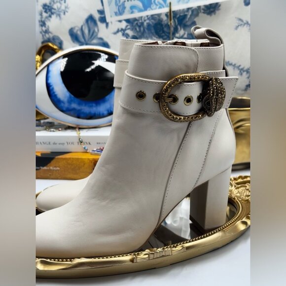 🆕 KURT GEIGER LONDON 🧿 NWOT Mayfair Ankle Boot, Bone - Sz 36 - Picture 8 of 15